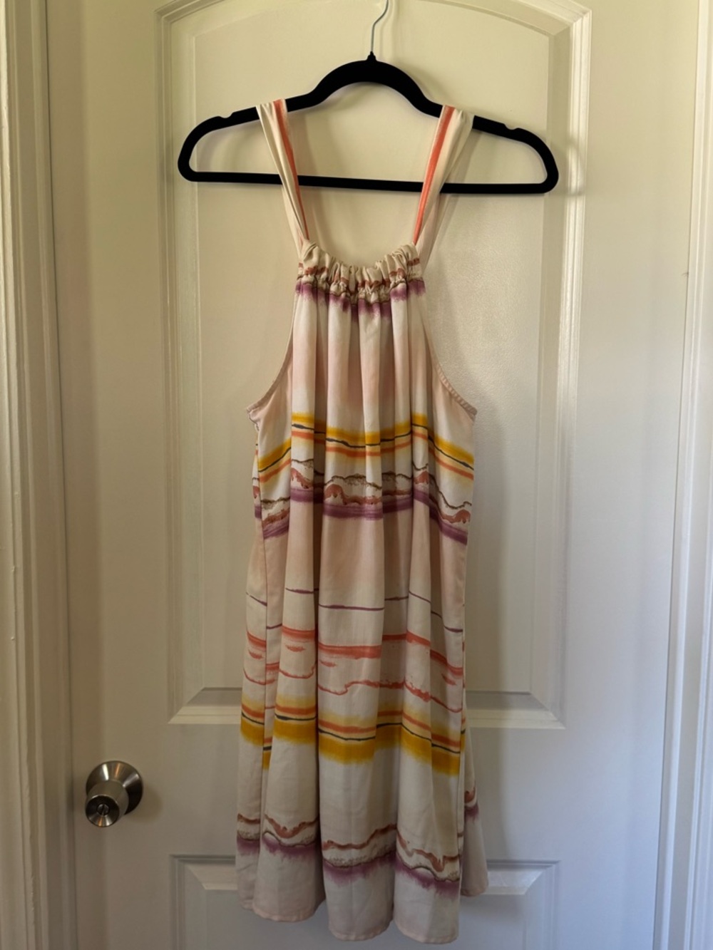 Nine West Square Neck Desert Pattern Trapeze Mini Dress - Size XL